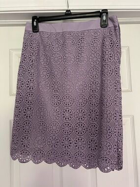 The Limited Lilac Crochet Pencil Skirt - Women's
